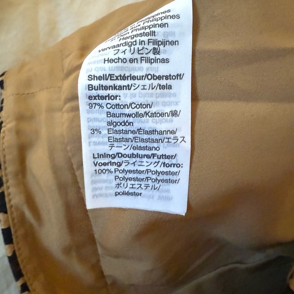 J. Crew Leopard Print Pencil Skirt - Black and Tan - Picture 4 of 4